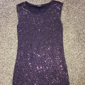 Small- Express purple sparkly dress